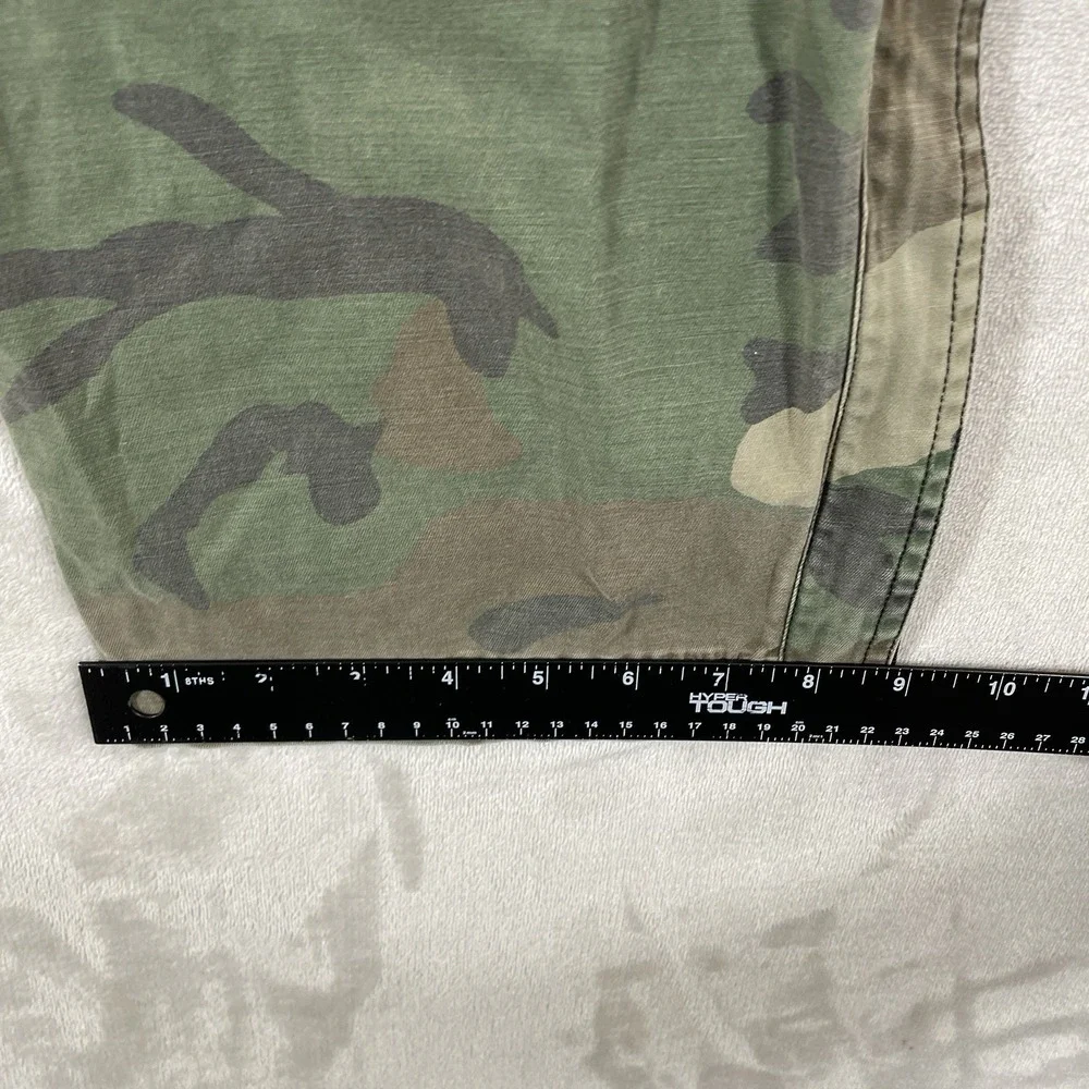 Y2K No Boundaries Baggy Camo Cargo Pants Mens 30x32 (fit 29x30) Paratrooper Zip